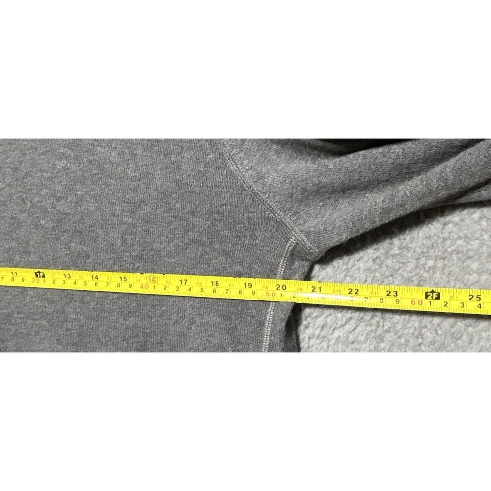 Gray Cotton Wool Blend 1/4 Zip Eddie Bauer Pullover Sweater Mens Medium - Picture 2 of 11